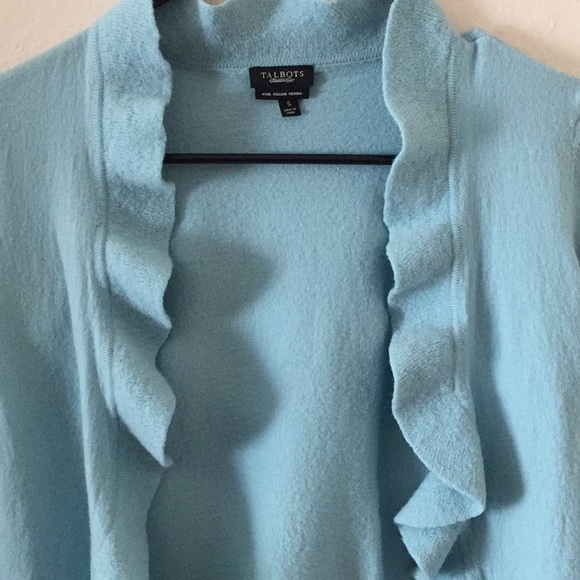 TALBOTS merino wool open sweater cardigan size s - Picture 3 of 5